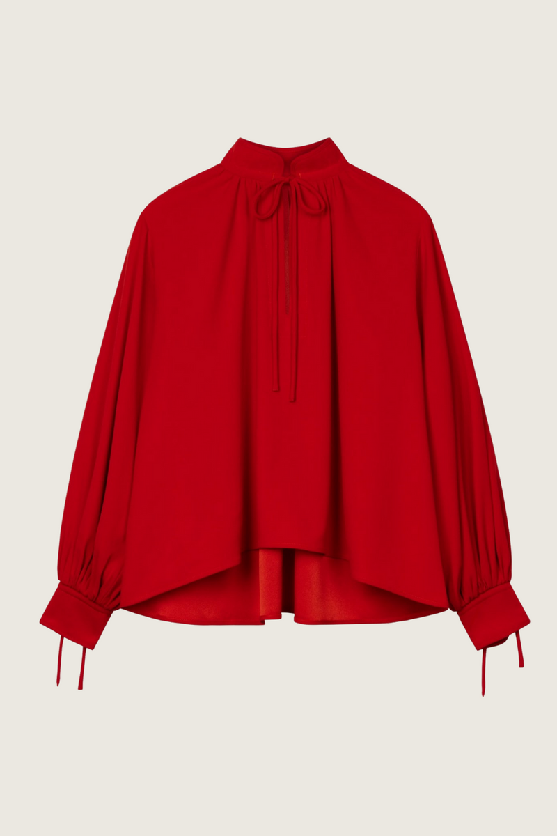 Red coco blouse