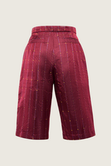 "La tercera" burgundy shorts