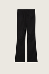 Black High Rise Flared Trousers