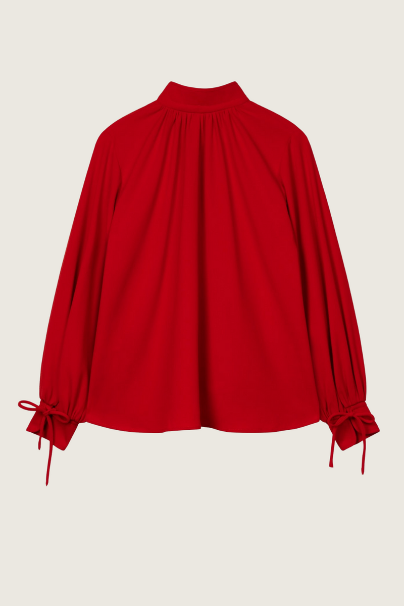 Red coco blouse