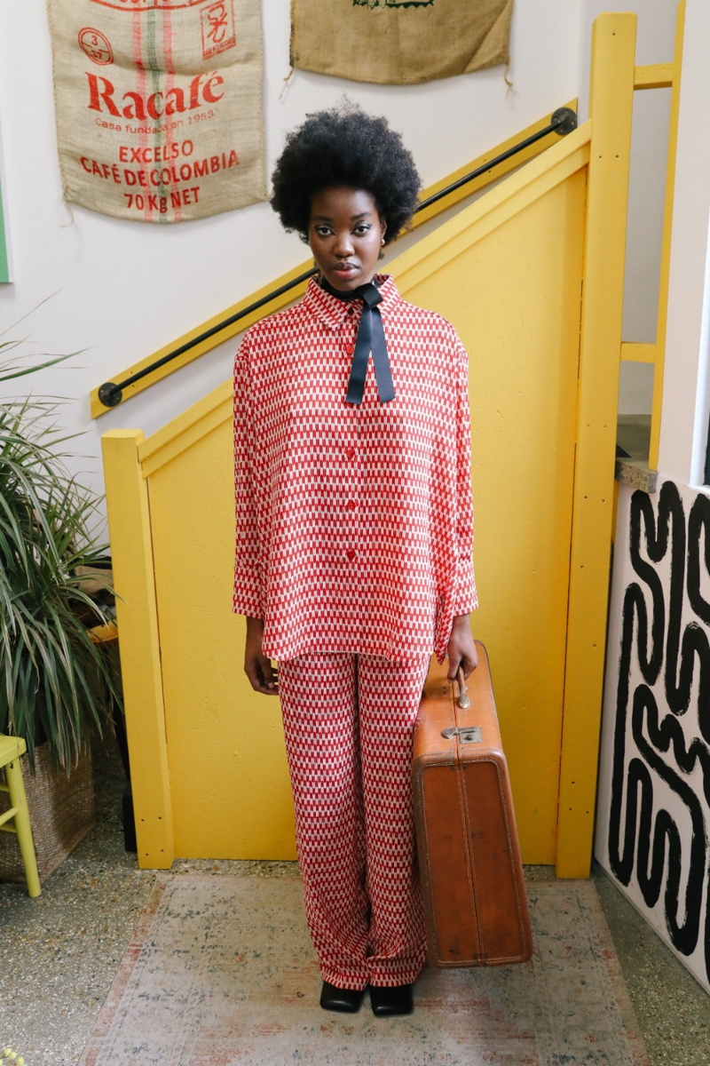 Abstract Printed Liz Trouser