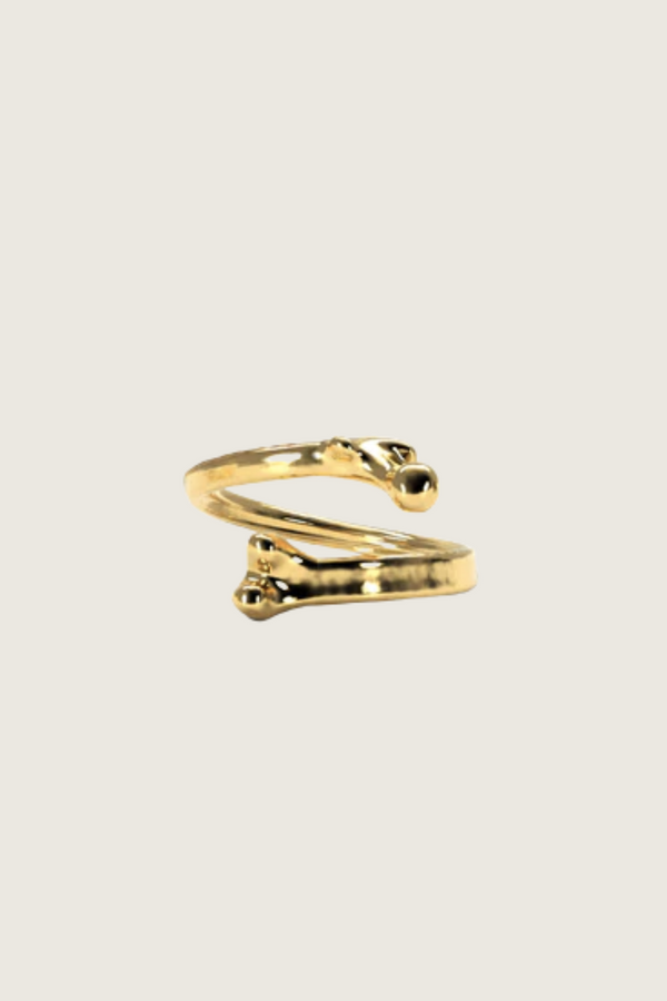 Bone Ring - Gold