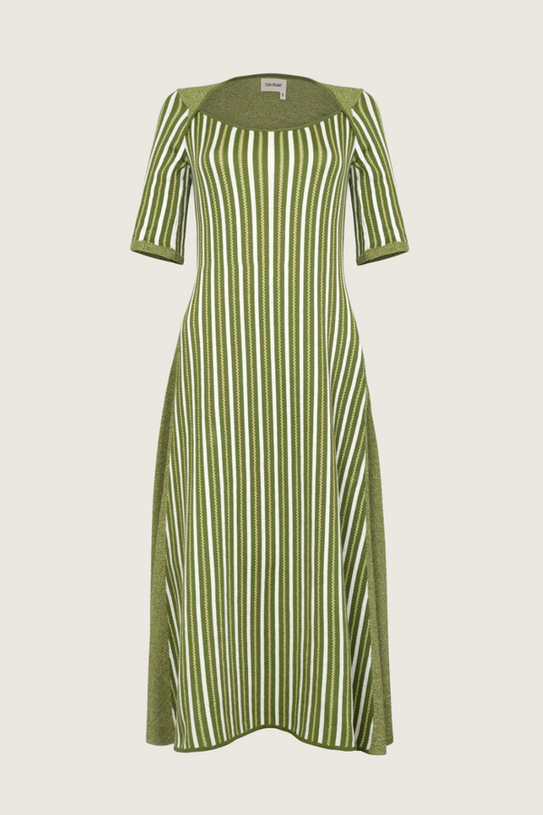 Kaki Stripes Dress