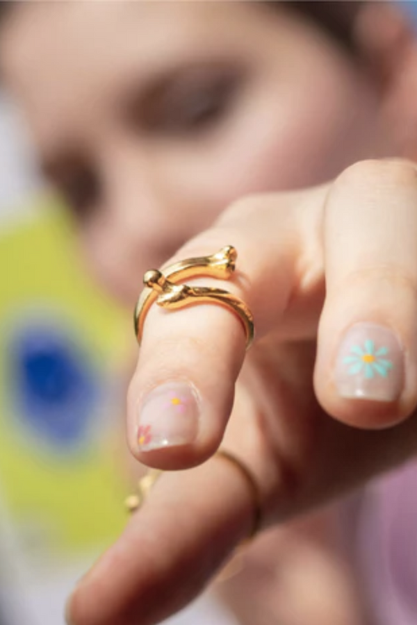 Bone Ring - Gold