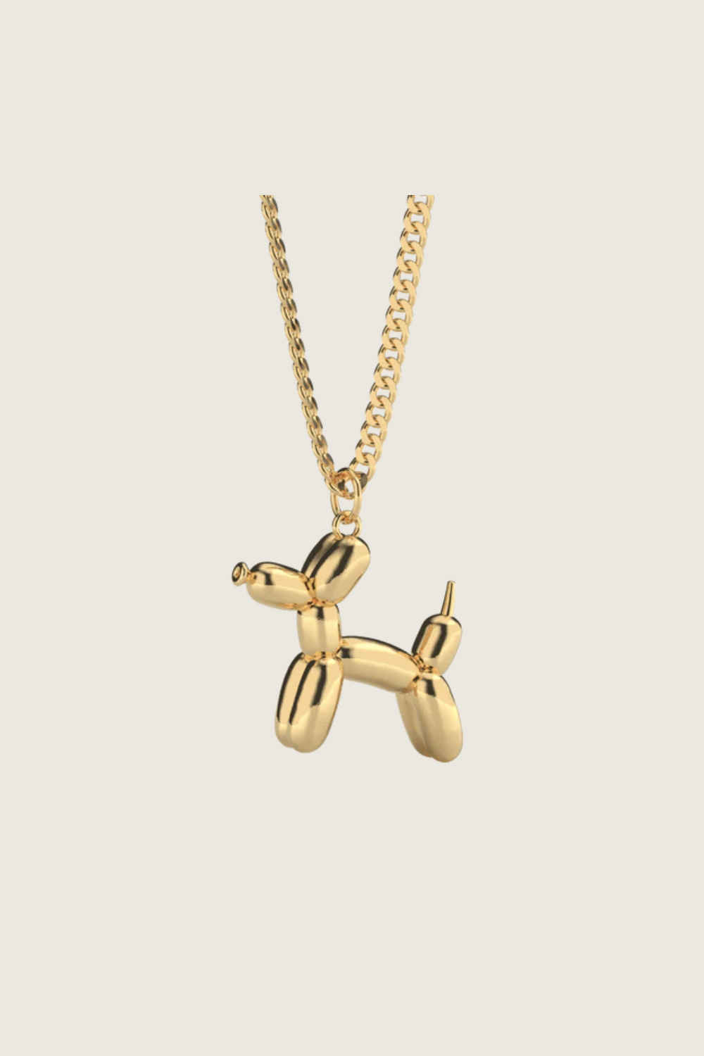 Golden Balloon Doggy Necklace